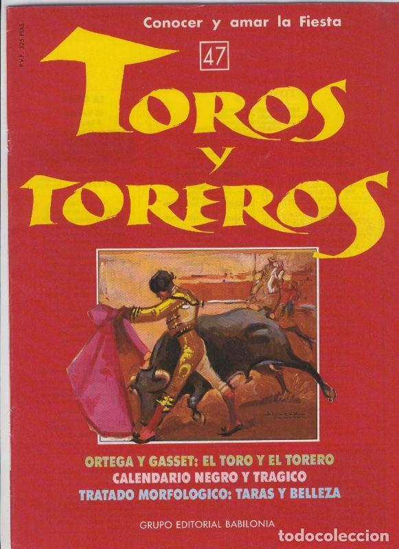 Postales: Portada fasciculo Toros y Toreros numero 47 - Varios
