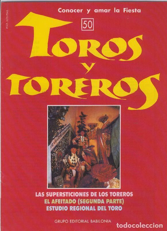 Postales: Portada fasciculo Toros y Toreros numero 50 - Varios