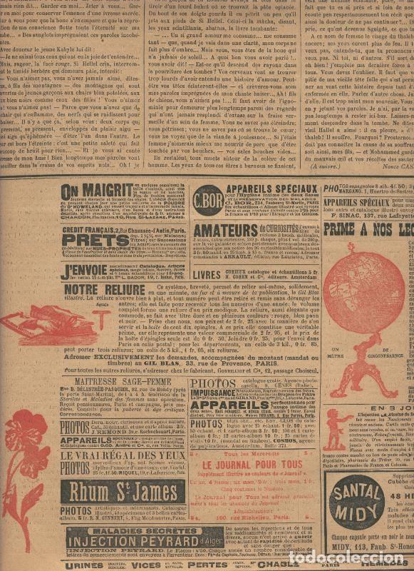 Postais: Lamina numerada 042: Pagina publicacion Gil Blas del 19 janvier 1900 - Varios