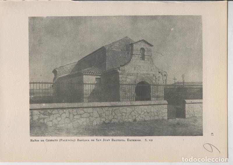 Postais: Arte Hispanico lamina numerada 006: Exterior Basilica de San Juan de Ba&ntilde;os de Cerrato, Palencia - Va