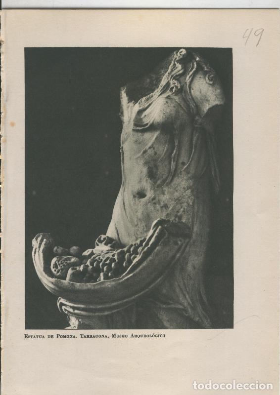 Postkarten: Arte Hispanico lamina numerada 049: Estatua de Pomona, Museo arqueologico de Tarragona - Varios