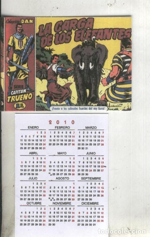 Postkarten: Calendario bolsillo 2010: El Capitan Trueno portada numero 007 - Varios