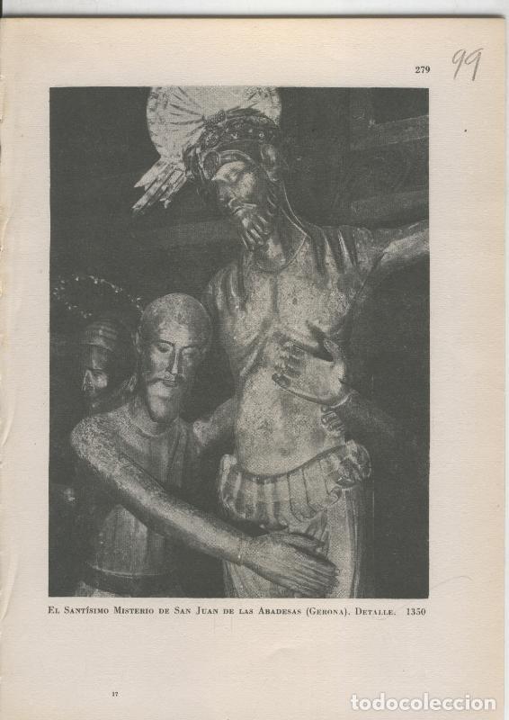 Postcards: Arte Hispanico lamina numerada 099: El Santisimo Misterio de San Juan de las Abadesas, Gerona - Vari