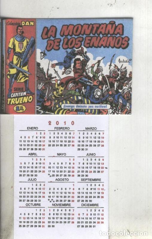 Cartoline: Calendario bolsillo 2010: El Capitan Trueno portada numero 014 - Varios