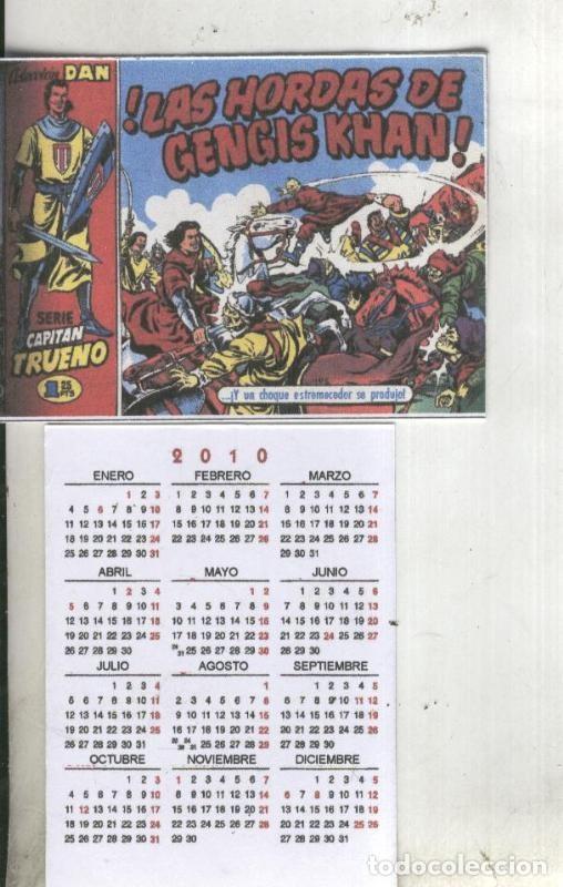 Cartoline: Calendario bolsillo 2010: El Capitan Trueno portada numero 019 - Varios