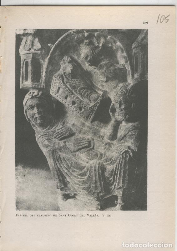 Cartoline: Arte Hispanico lamina numerada 105: Capitel del claustro de san cugat del valles, barcelona - Varios