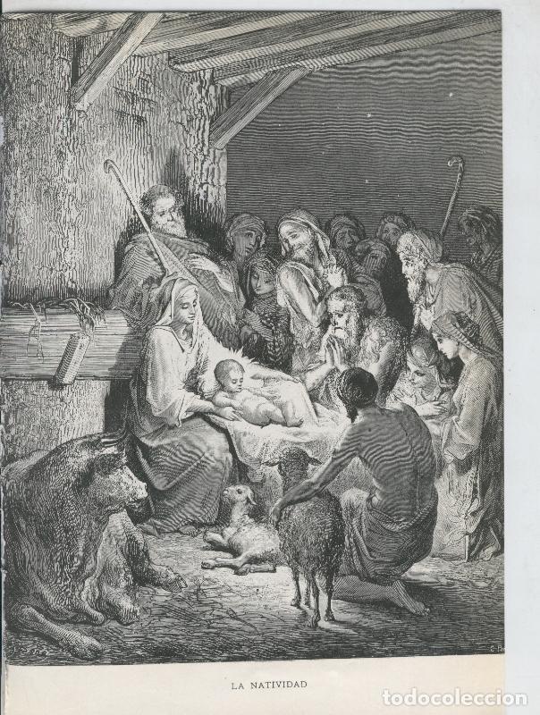 Postkarten: Lamina de Gustavo Dore: La natividad y Bautismo de Jesus - Varios
