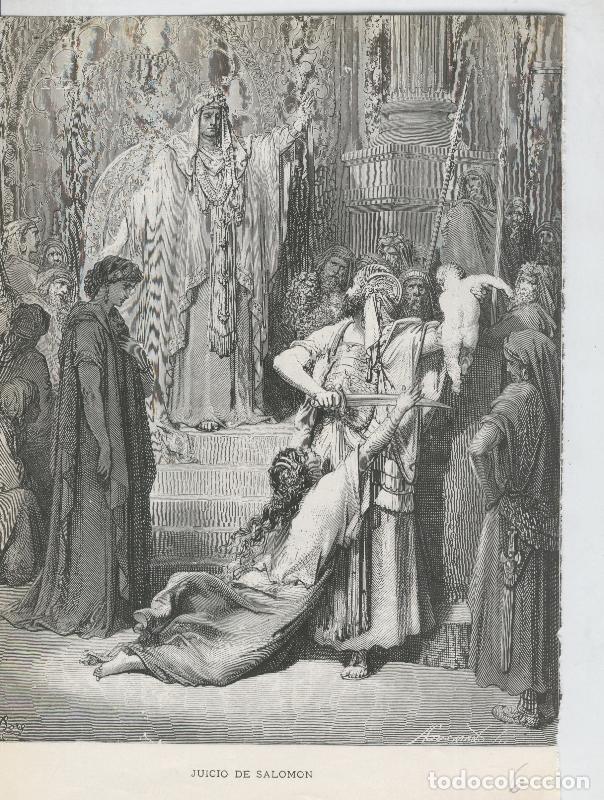 Postales: Lamina de Gustavo Dore: Juicio de Salomon - Varios