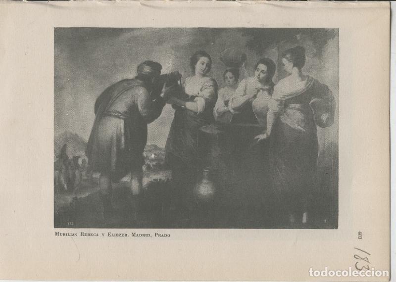 Cartes Postales: Arte Hispanico lamina numerada 183: Murillo: Rebeca y Eliezer - Varios