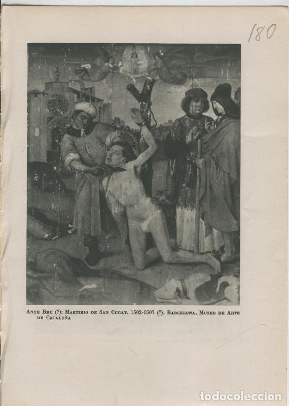 Postcards: Arte Hispanico lamina numerada 180: Anye Bru: Martirio de San Cugat - Varios