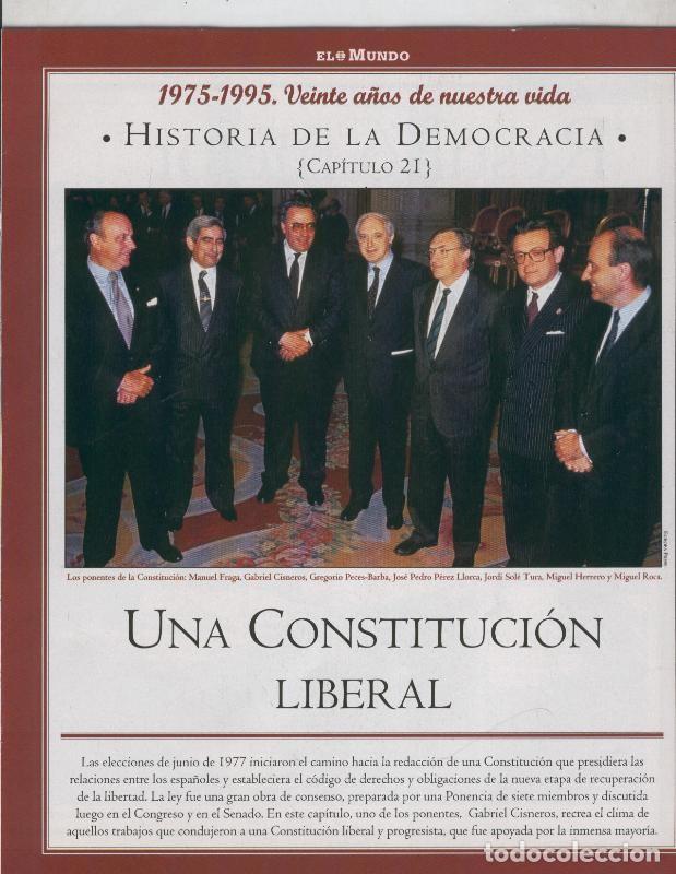 Postkarten: Historia de la Democracia 1975-1995: fasciculo numero 21: Una constitucion liberal - Varios