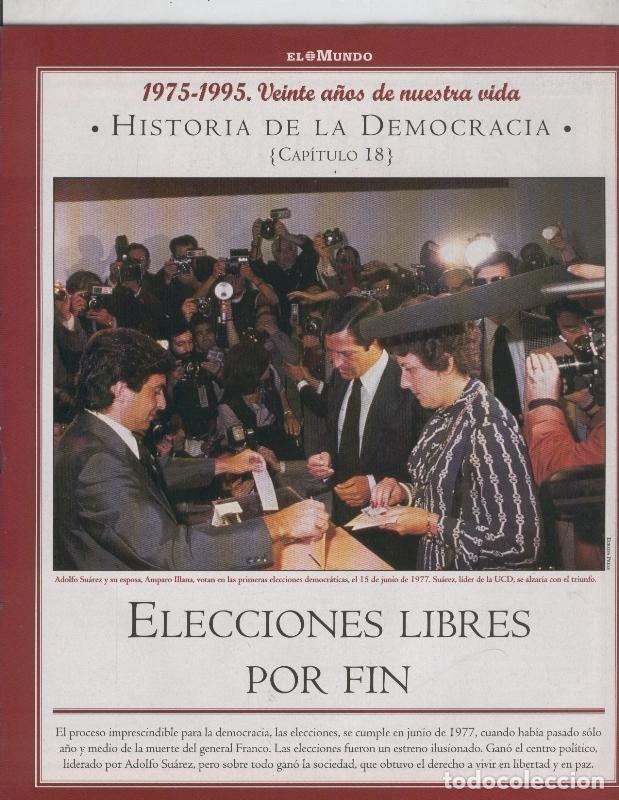Postkarten: Historia de la Democracia 1975-1995: fasciculo numero 18: Elecciones libres por fin - Varios