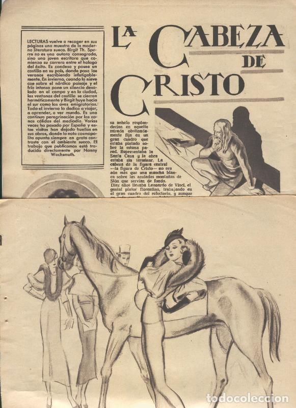 Cartoline: Lecturas numero 154, marzo 1934: El Gran premio de Julio Angulo - Varios