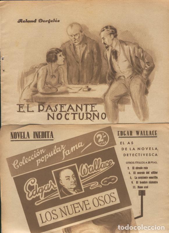 Cartoline: Lecturas numero 154, marzo 1934: El paseante nocturno por Roland Dorgeles - Varios