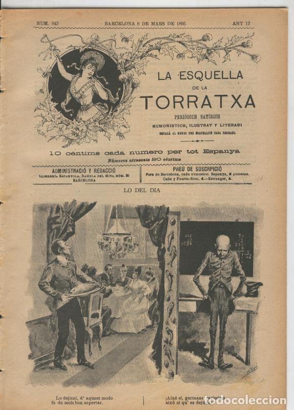 Cartoline: La esquella de la Torratxa numero 0843 del 8.3.1895 - Varios