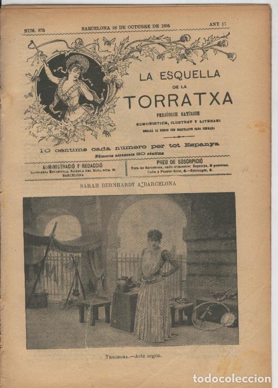 Postcards: La esquella de la Torratxa numero 0875 del 18.10.1895 - Varios