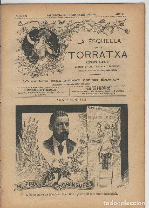 Postcards: La esquella de la Torratxa numero 0880 del 22.11.1895 - Varios