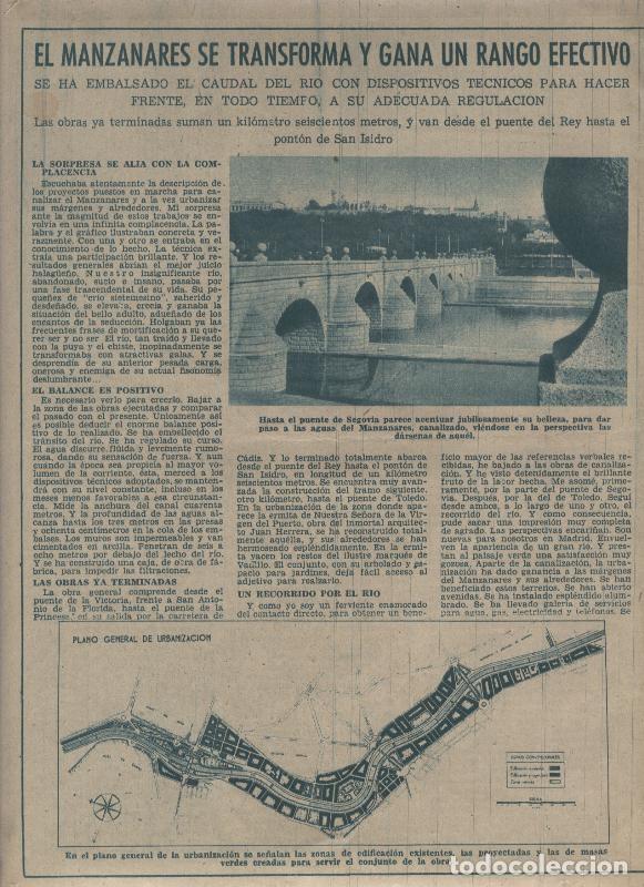 Postkarten: ABC 20 mayo 1956: Madrid: Articulo dos paginas sobre el Rio Manzanares - Varios