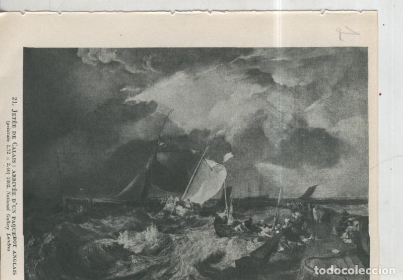 Postais: Turner lamina 01: Jetee de Calais, arrivee d&acute;un paquebot anglais - Varios