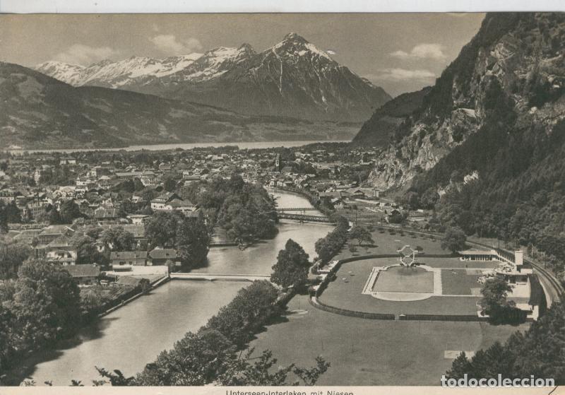 Postkarten: Berner Oberland: Unterseen Interlaken mit Niesen - Varios