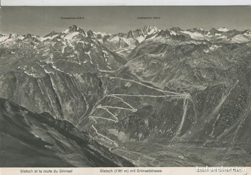 Postkarten: Susten-Gotthard-Furka-Grimsel: Gletsch et la route du Grimsel - Varios