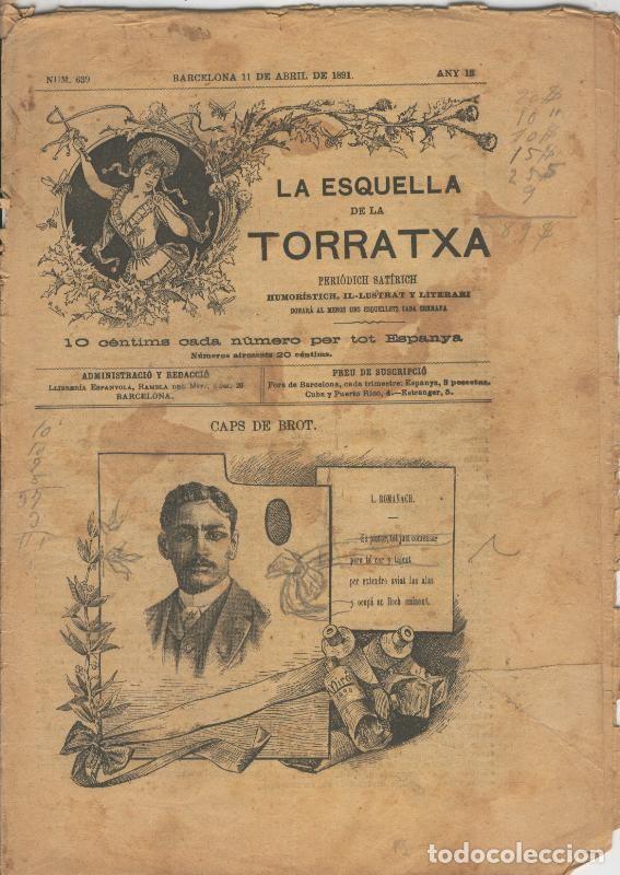 Postkarten: La esquella de la Torratxa numero 0639 del 11 abril 1891 - Varios