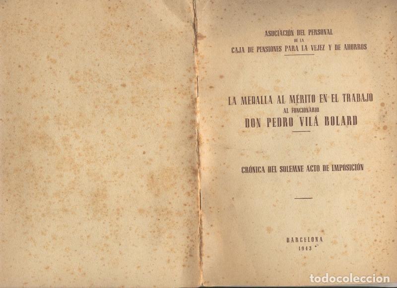 Postkarten: La medalla al merito en el trabajo al funcionario Don Pedro Vila Bolaro - Varios