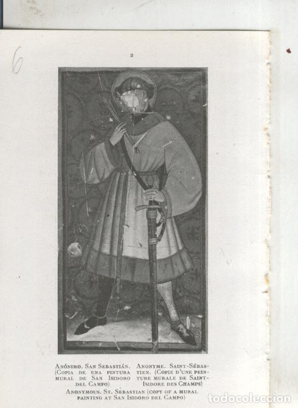 Postkarten: Museo de pinturas de Sevilla: lamina 06: San Sebastian, autor anonimo - Varios