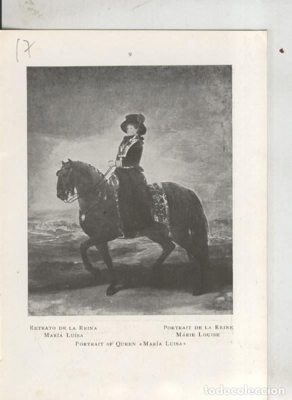 Postcards: Goya en el museo del prado: lamina 17: Retrato de la reina Maria Luisa - Varios
