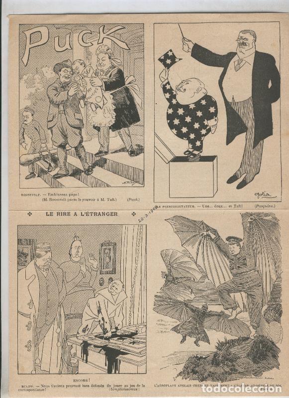 Postkarten: Le Rire a L,etranger fechado 20.3.1909 - Varios