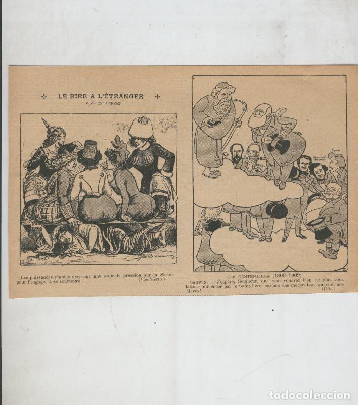 Postkarten: Le Rire a L,etranger fechado 27.3.1909 - Varios