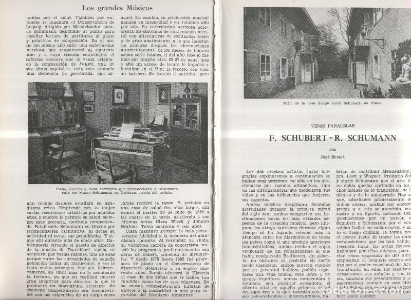 Postkarten: Vidas paralelas: Schubert y Schumann por Jose Subira - Varios