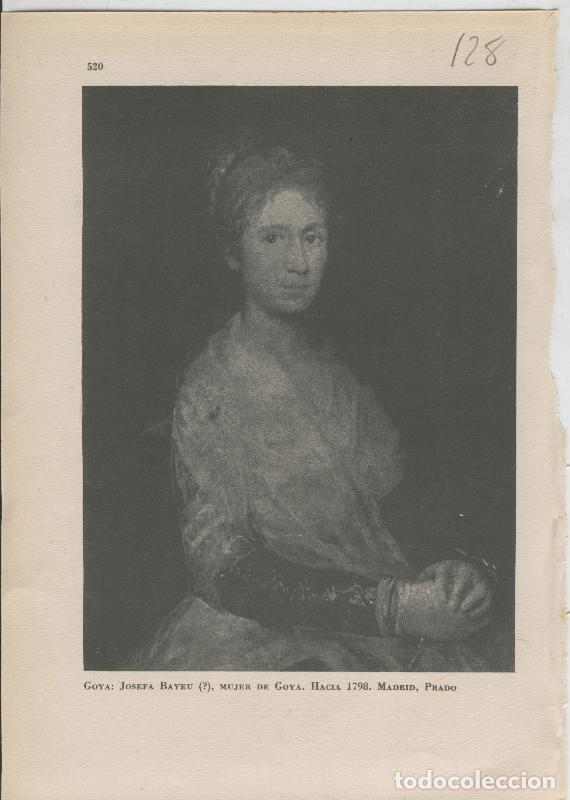 Postcards: Arte Hispanico lamina numerada 128: Goya: Josefa Bayeu, mujer del artista - Varios