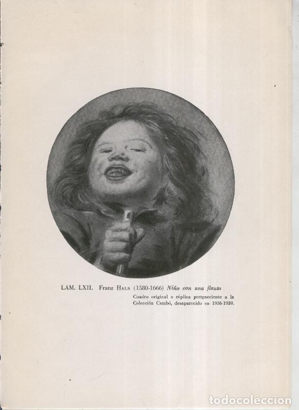 Postkarten: La coleccion Cambo, lamina 62: Franz Hals: Ni&ntilde;o con una flauta - F.J.Sanchez Canton
