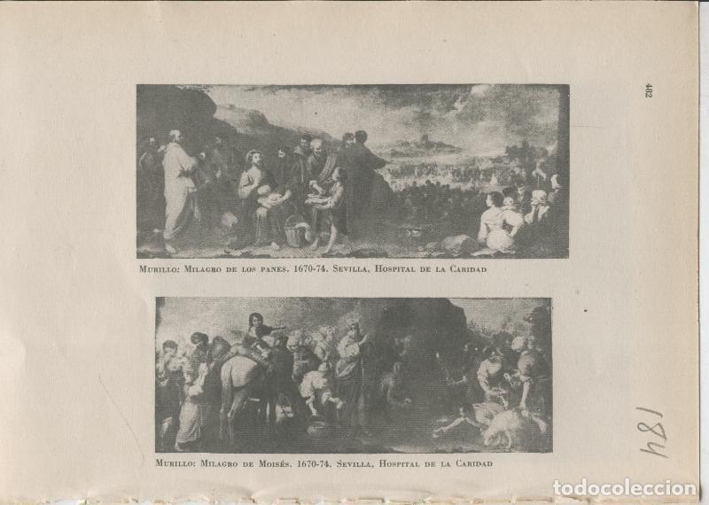 Cartoline: Arte Hispanico lamina numerada 184: Murillo: Milagro y de los panes y milagro de Moises - Varios