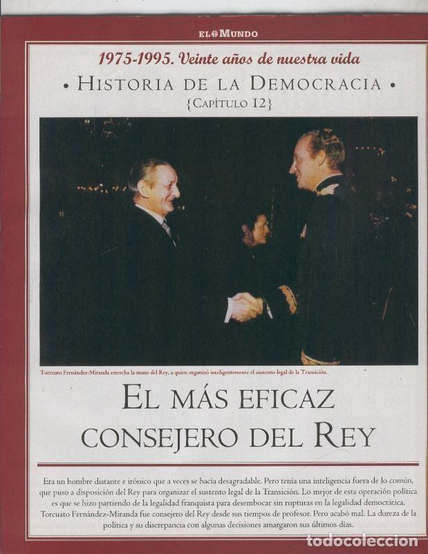 Cartoline: Historia de la Democracia 1975-1995: fasciculo numero 12: El mas eficaz consejero del rey - Varios