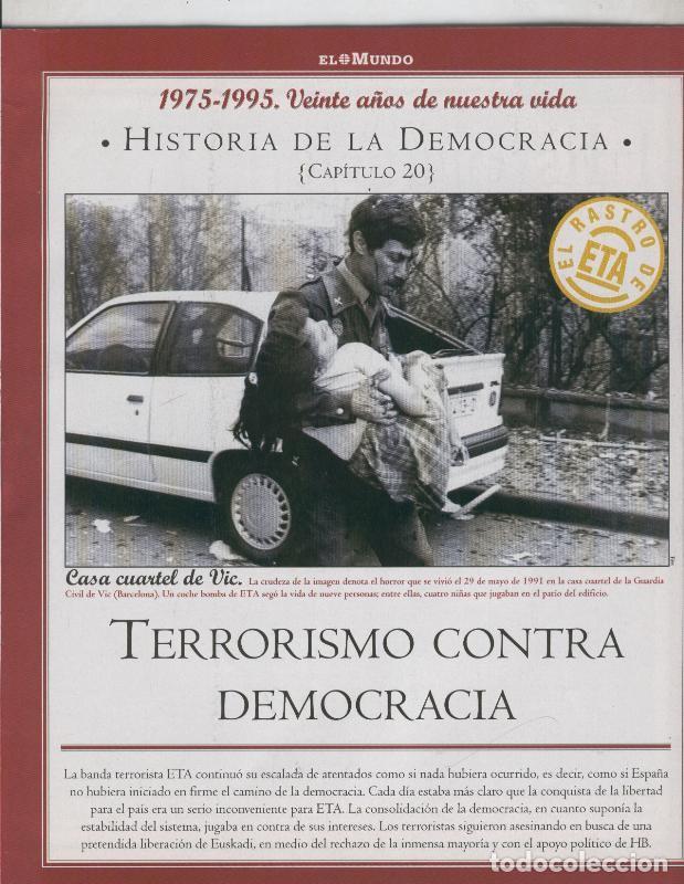 Postcards: Historia de la Democracia 1975-1995: fasciculo numero 20: Terrorismo contra Democracia - Varios