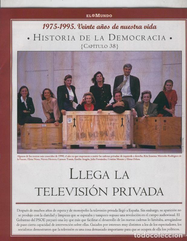 Postcards: Historia de la Democracia 1975-1995: fasciculo numero 38: Llega la television privada - Varios