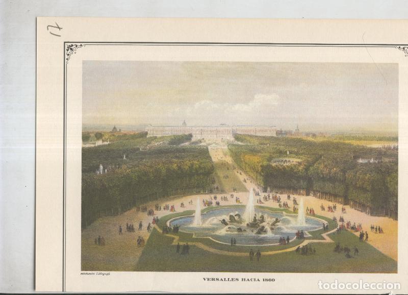 Cartoline: Lamina 17: Versalles hacia 1860 - Varios
