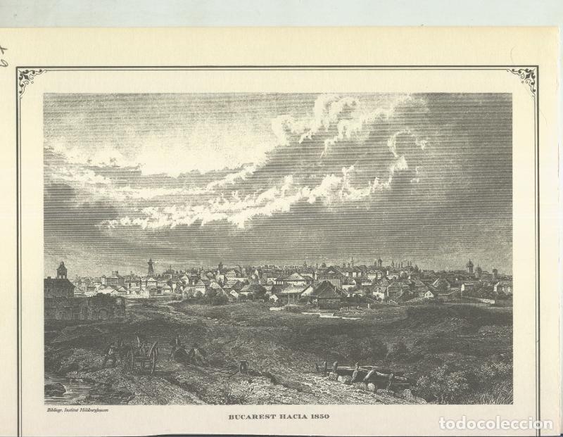Postcards: Lamina 67: Bucarest hacia 1850 - Varios