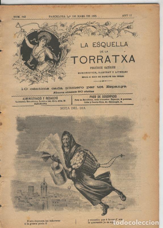 Postcards: La esquella de la Torratxa numero 0842 del 1.3.1895 - Varios