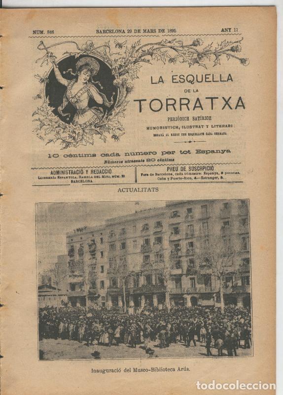 Postales: La esquella de la Torratxa numero 0846 del 29.3.1895 - Varios