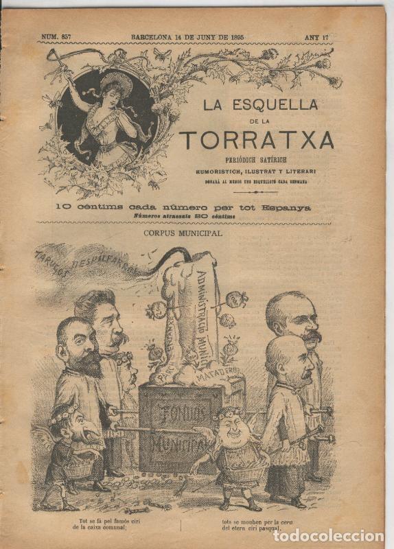 Postales: La esquella de la Torratxa numero 0857 del 14.6.1895 - Varios