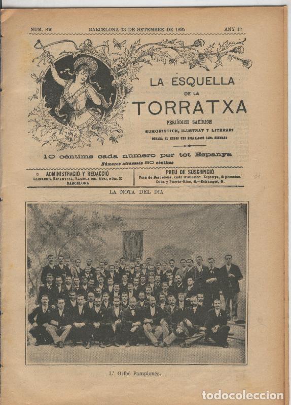 Postcards: La esquella de la Torratxa numero 0870 del 13.9.1895 - Varios