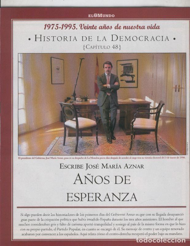 Cartoline: Historia de la Democracia 1975-1995: fasciculo numero 48: escribe Jose Maria Aznar - Varios