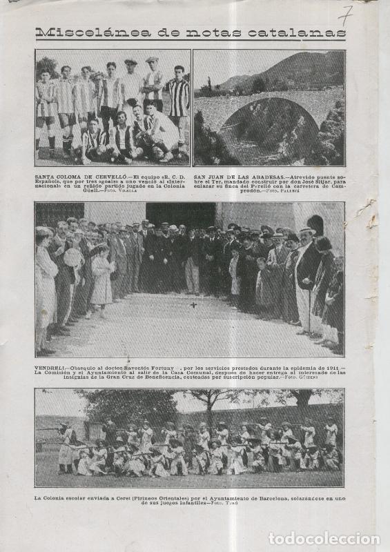 Postcards: La Actualidad numero 368 (23.8.1913): Miscelanea de notas catalanas - Varios
