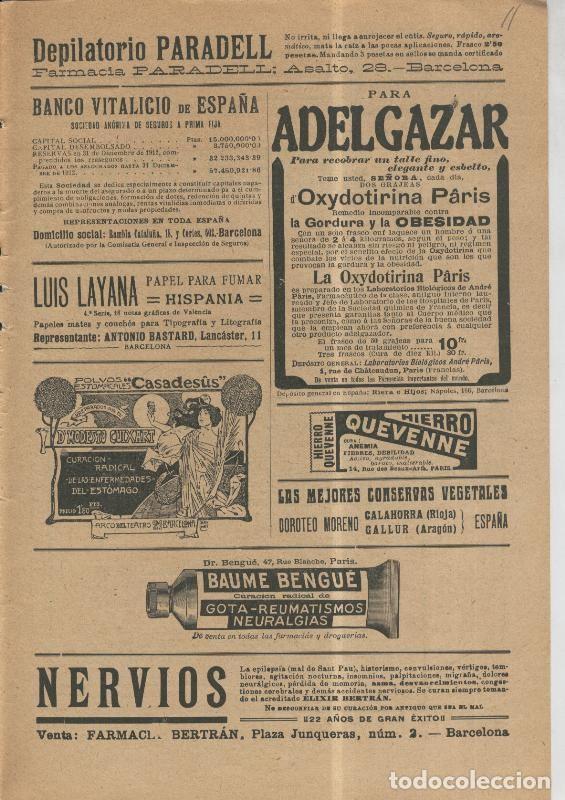 Postcards: La Actualidad numero 368 (23.8.1913): Propaganda comercial - Varios