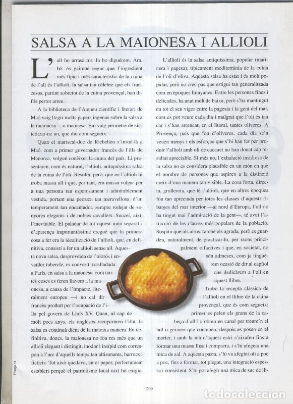 Cartoline: Josep Pla: El que hem menjat: fasciculo pagina 209 a 224 - Varios