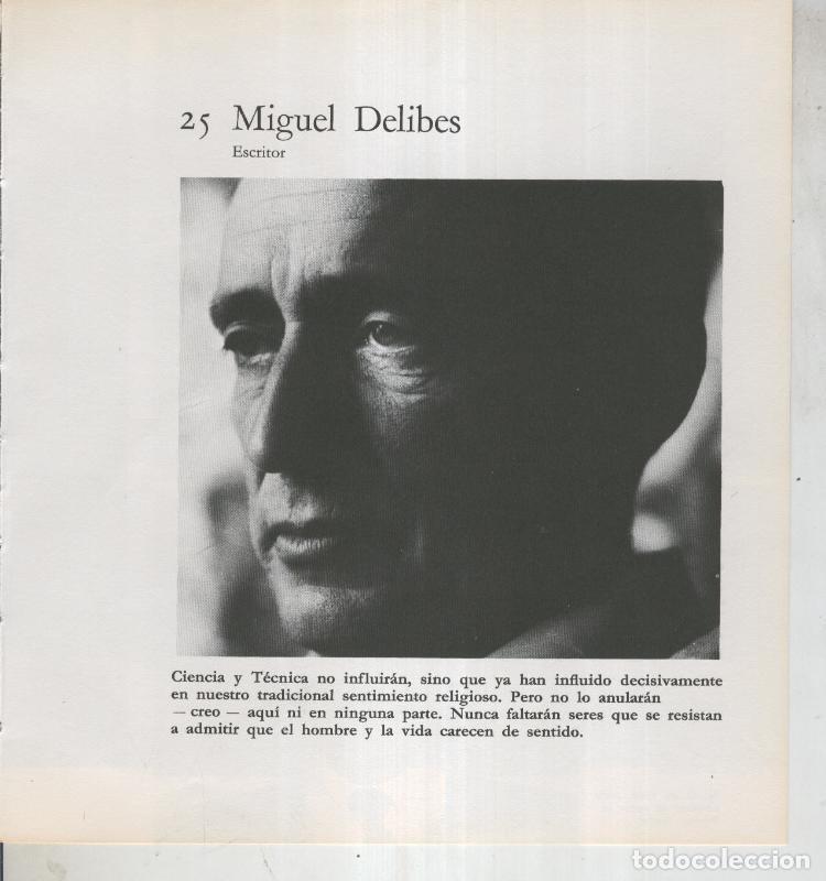 Cartoline: Ficha 025: Miguel Delibes: Escritor - Varios
