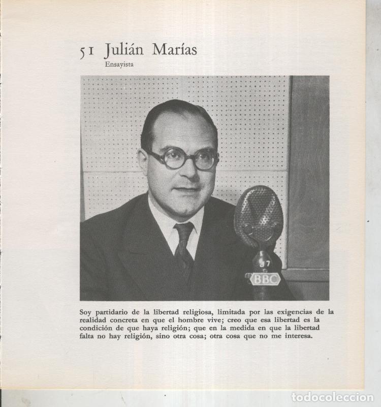 Cartoline: Ficha 051: Julian Marias: Ensayista - Varios